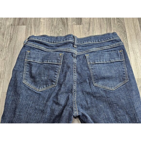 (3/$35) Old Navy Jeans Womens 12 Blue Sweetheart Stretch Denim Mid Rise Straight - Picture 3 of 12